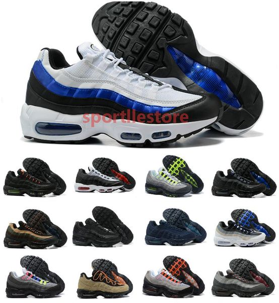 

95 airmaxs mens running shoes 95s max triple black white air neon cork greedy dark smoke grey brown sneakers 20th anniversary grape safari
