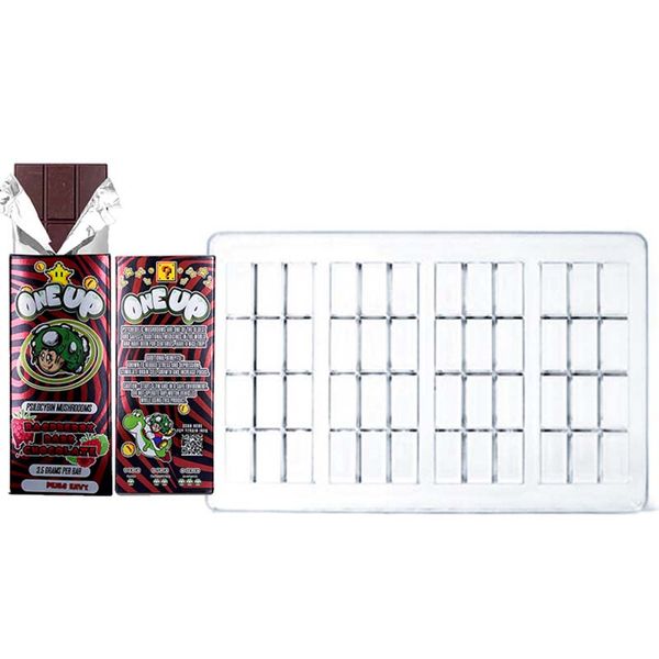 

12 grid chocolate mold for oneup mushroom chocolate bar one up shrooms chocolate
