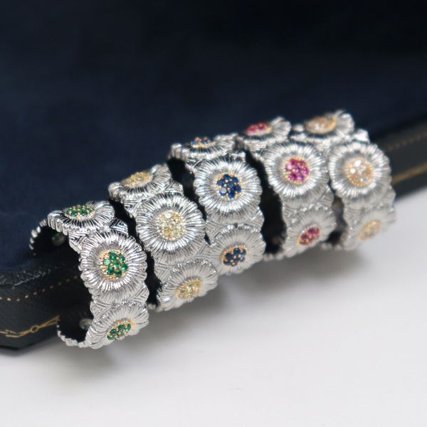 

korean gd same daisy open ring for men's/women's multicolor ins vintage hip hop cold couple index finger jewelry accessories, Silver