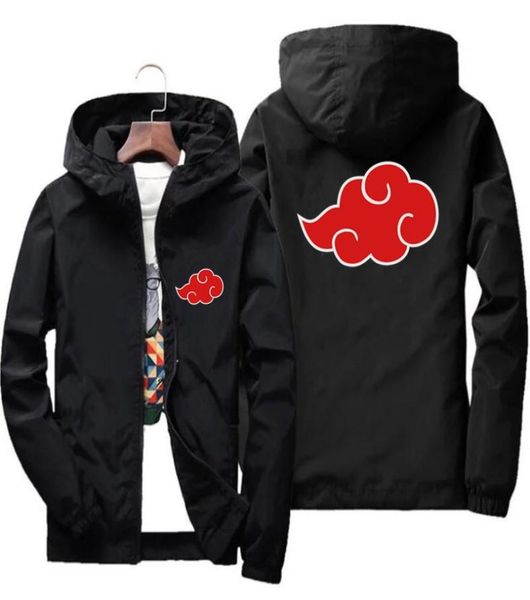 

men039s jackets akatsuki anime hooded bomber zipper thin windbreaker sun protection breathable coat casual sports jacket 6xl 7x9299607, Black;brown