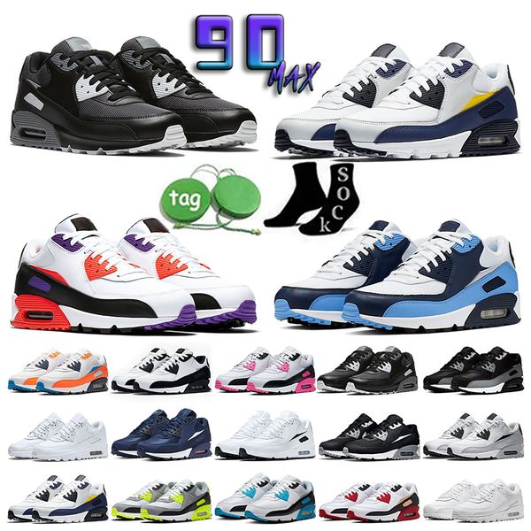 

original running shoes 90 90s mens women sports sneakers hyper grape recraft triple white black metallic infrared unc trainers eur 36-45