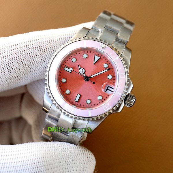

35mm fashion women watch eta 2836 mechanical automatic movement 100m waterproof 904l stainless steel watches sapphire glass super luminous d, Slivery;golden