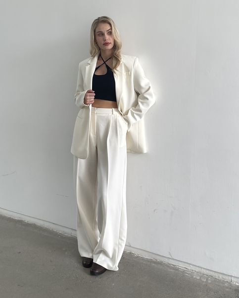 

womens two piece pants spring autumn women blazer sets 230317, White