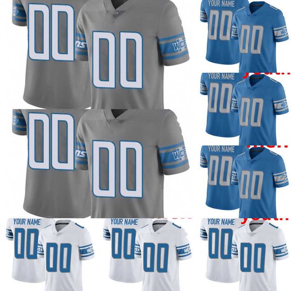 

football jersey detroit''lions''97 aidan hutchinson 5 deshon elliott 14 amon-ra st. brown 20 barry sanders 16 jared goff, Black;red
