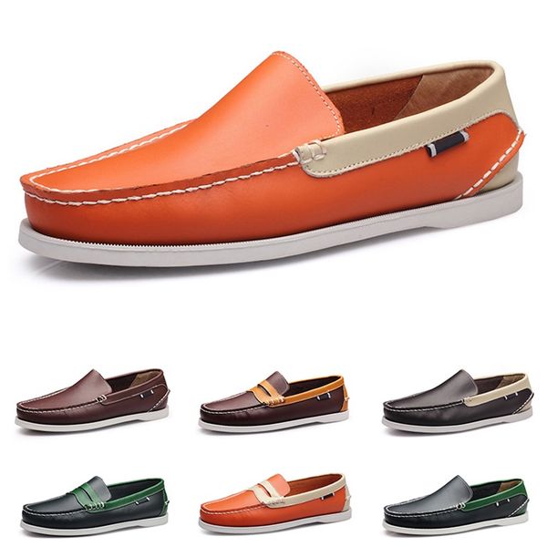 

large sailing shoes men's casual men's shoes leather shoes british driving single shoes men size 40-45 78