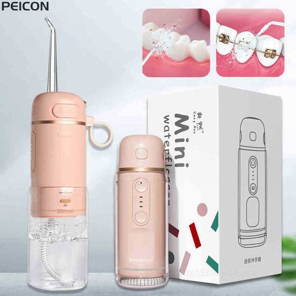 

dental irrigator water flosser portable oral for teeth usb rechargeable mini floss jet home travel 220713