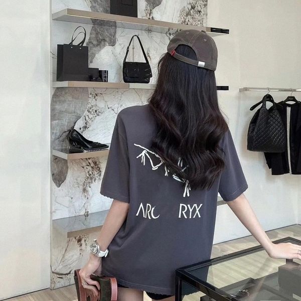 

arc''tery womens t shirt designer shirt tee 2023 short-sleeved cotton fashion high-grade arc brand o-neck men women 04wg#, White