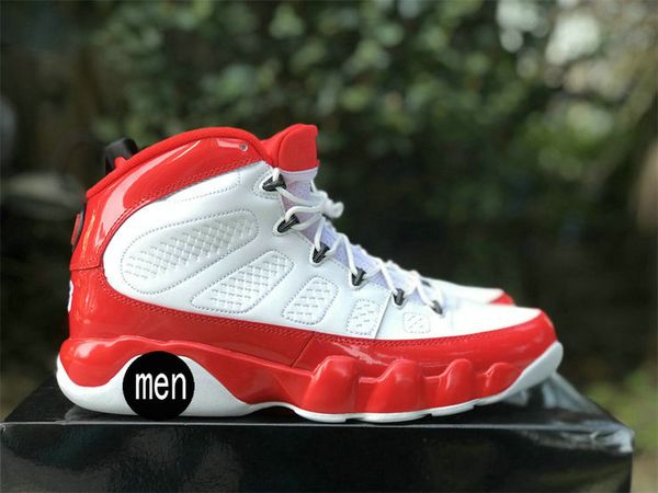 

2023 new sport 9 retro gym red men basketball shoes 9s white red male basketball sneakers
