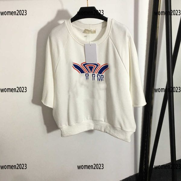 

luxury womens tshirt lady short sleeve female summer products size sl dropped shoulder quarter sleeve sweater new arrival, White