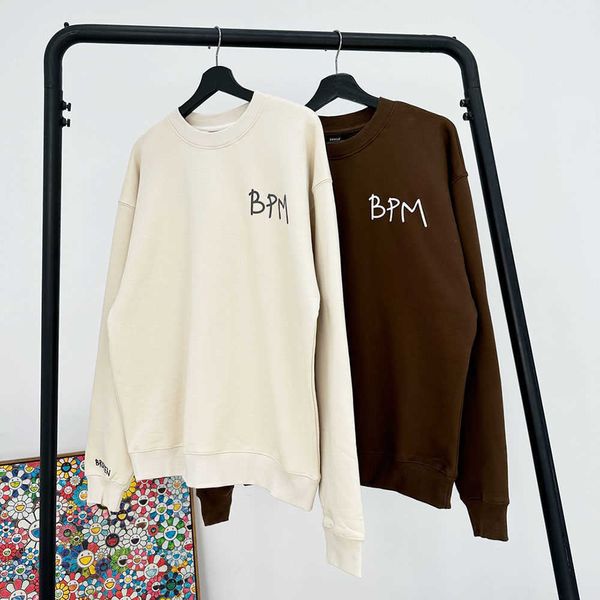 

high street 1 1 broken planet market bpm print sweatshirts men's clothing woman clothes streetwear hoodies, Black