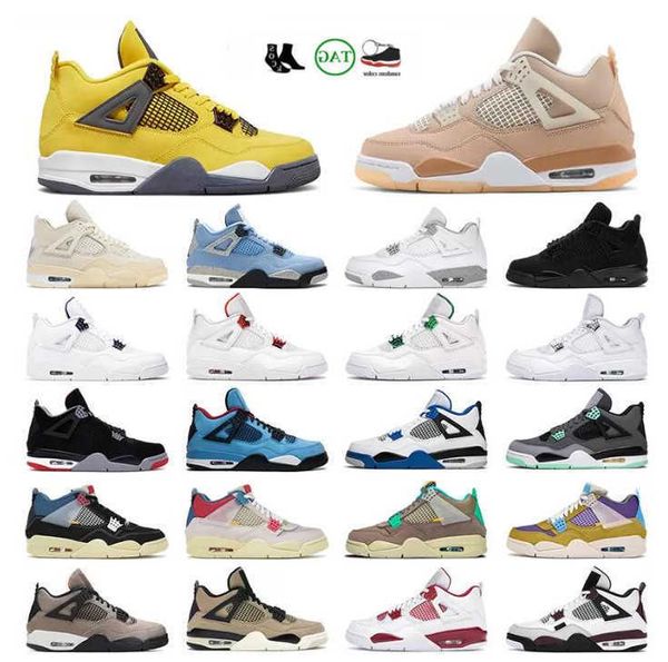 

university blue 4s mens basketball shoes jumpman 4 white oreo cool grey metallic purple black cat bred shimmer cactus jack infrared men wome
