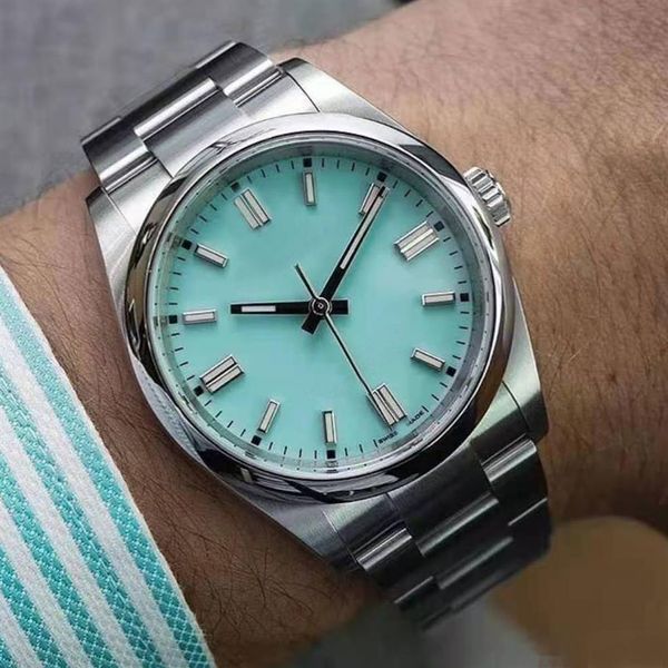 

41mm men mens watch watches 7 colors self winding automatic watches movement mechanical stainless steel male wristwat313z, Slivery;brown