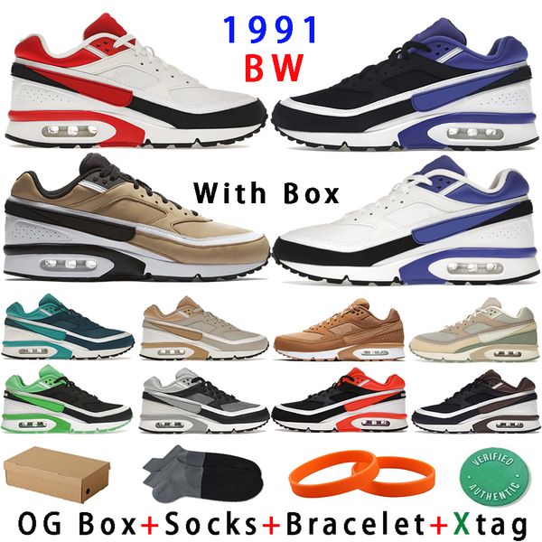

with box classic 91 bw og running shoes mens sport red white persian violet leather max sneakers womens marina city pack lyon los angeles ro