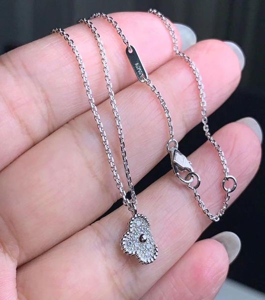 

s925 silver charm pendant bracelet with six flowers design and sparkly diamond in platinum color for women wedding jewelry gift ha6789266