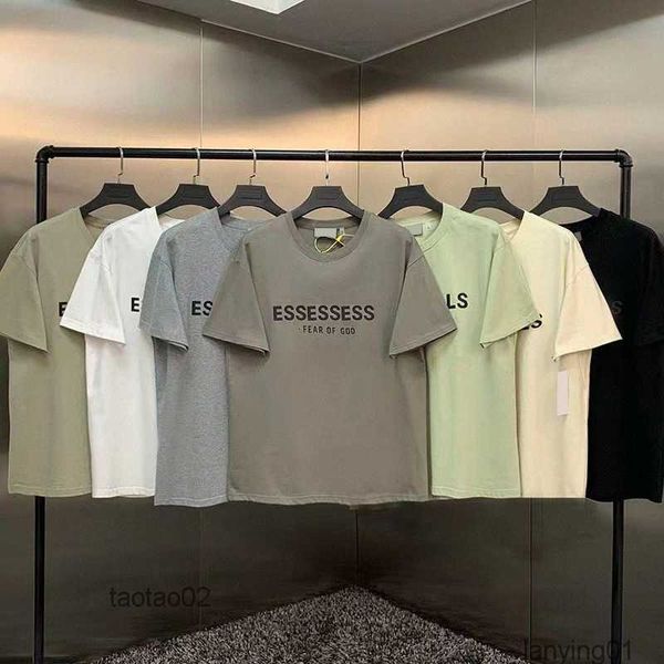 

summer t shir men women designers essen tshir fashion essenail casual sree esseniel designer shors sleeve luxury hip hoplnfdlnfdz3ln, White;black