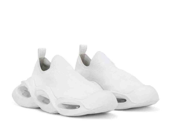 

luxury women men casual shoes soft sneakers wave slip-on sneakers knitted socks shoes low air cushion reflective trainers size 35-45, Black