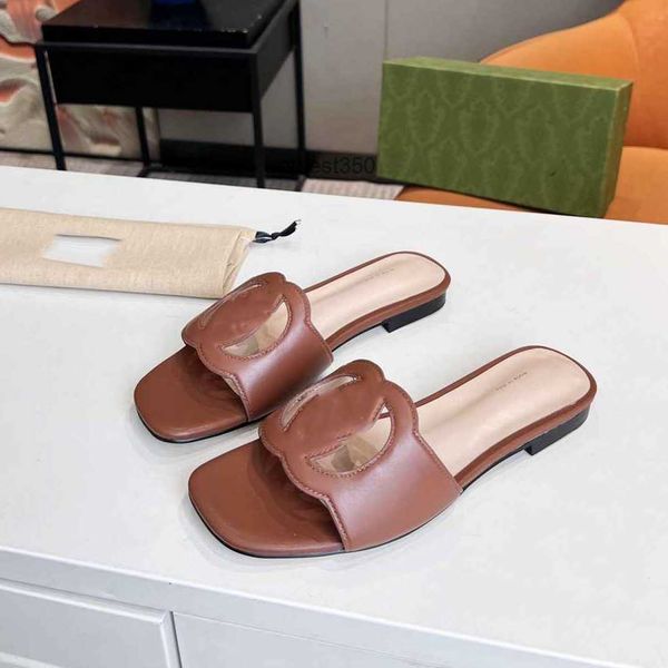

designer platform slippers women ggity sandals fashion slide luxury leather shoes hdfh, Black