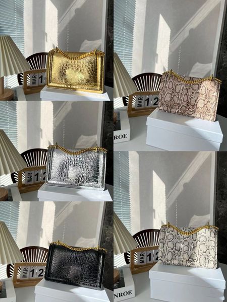 

luxury shoulder bag women's handbag luxury designer bag double shoulder strap with large capacity full of metallic texture