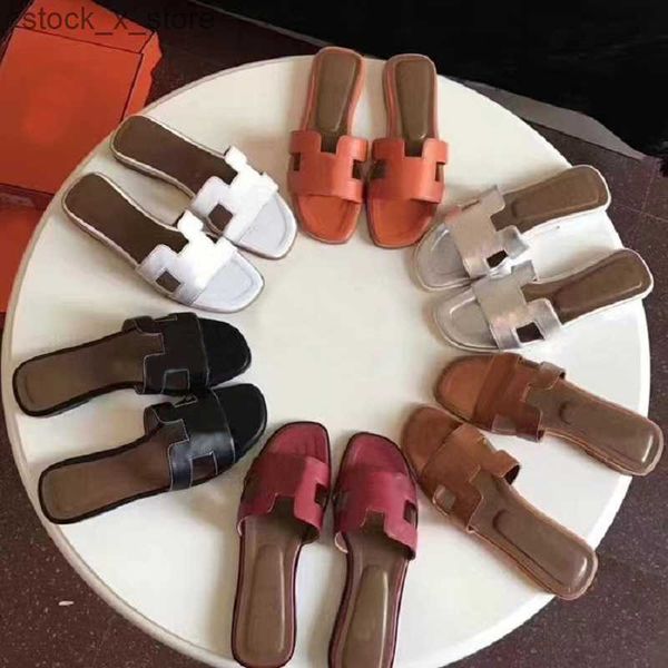 

2023 designer sandals women slippers summer flat flip flop crocodile skin oran slides ladies beach sandal luxury party wedding slipper, Black