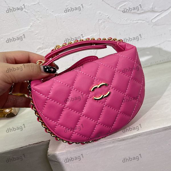 

classic mini womens makeup bag handbag brand designer thin chain strap shoulder bags gold metal hardware buckle candy color diagonal span ba