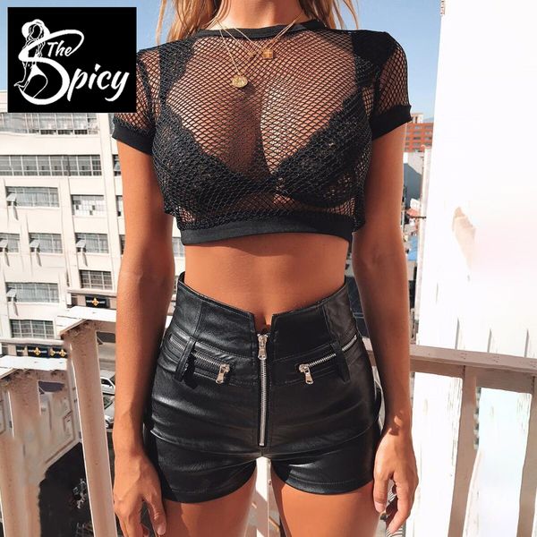 

women s shorts spicy girl s high waist stretch slim fit hip 230317, White;black