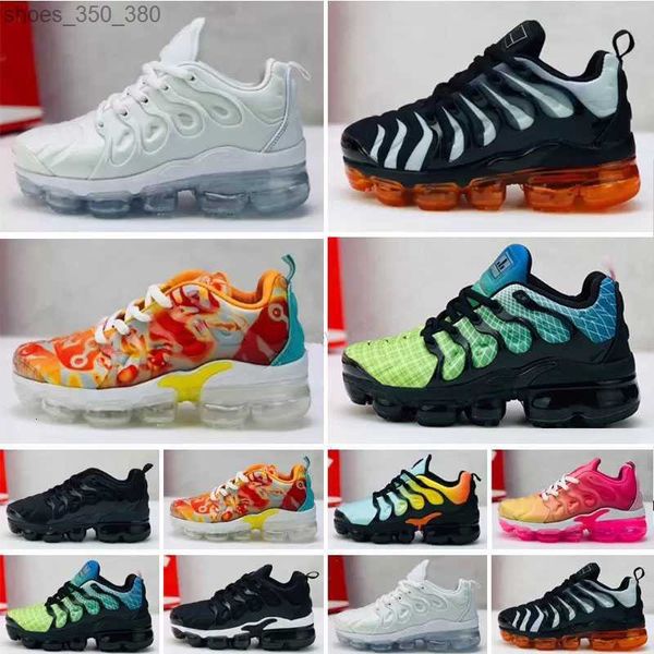 

2023 tn plus kids shoes triple black white infant sneakers rainbow children sports shoes girls and boys tennis athletic outdoor trainers