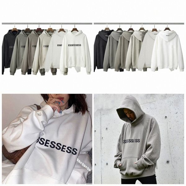 

designer hoodies essent hoodie women mens fashion loose essentail streetwear sweatshirts essen clothing essentail hoodie lovers high street, Black