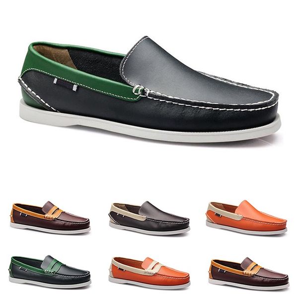

large sailing shoes men's casual men's shoes leather shoes british driving single shoes men size 40-45 70