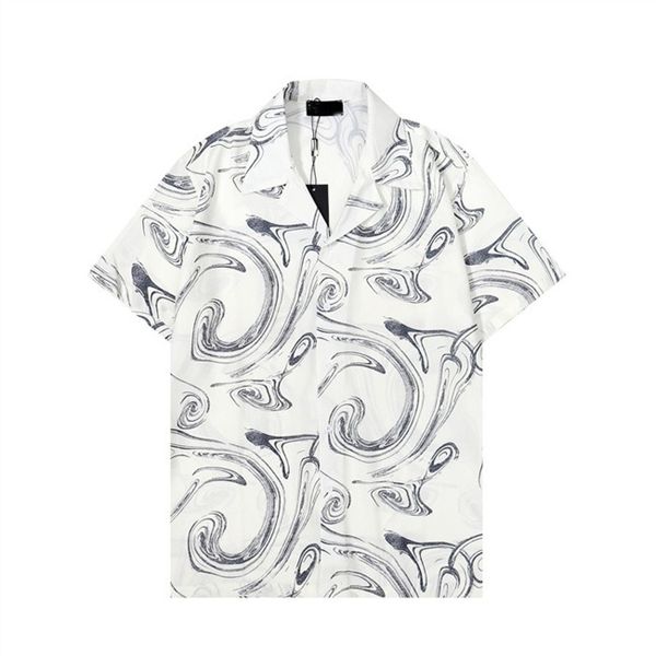 

luxury designer formal shirt men's fashion business casual men's short sleeve02, White;black