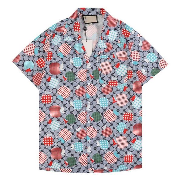 

2022 summer men casual shirts short sleeve hawaiian beach loose shirts1728035, White;black