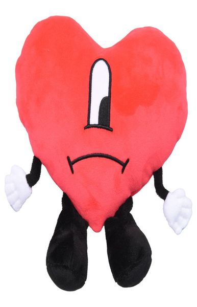 

red love heart un verano sin ti bad bunny movies tv plush dolls toy stuffed animals fashion singer artist pp cotton living home de6887941, White;pink
