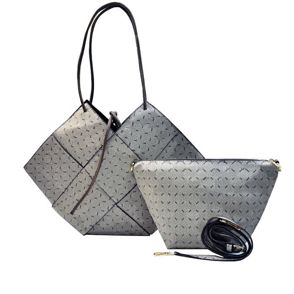 

heart-shaped luxury brand designer totes handbag for women 2 sets bags patchwork tote purse handbags for ladies woman large capacity bag lao