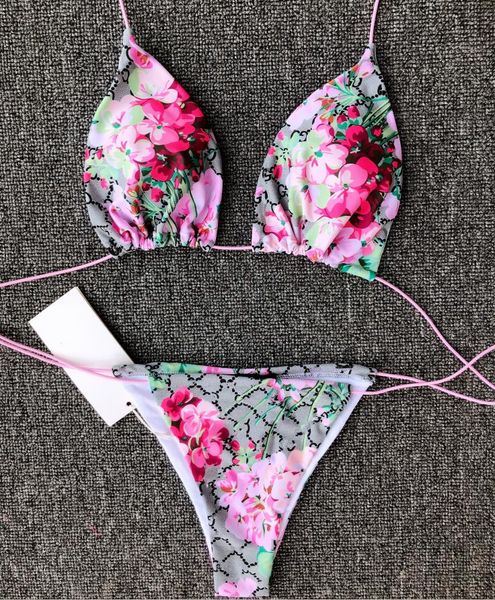 

bikini sets for women designer swimsuits bathing suit floral print, White;black