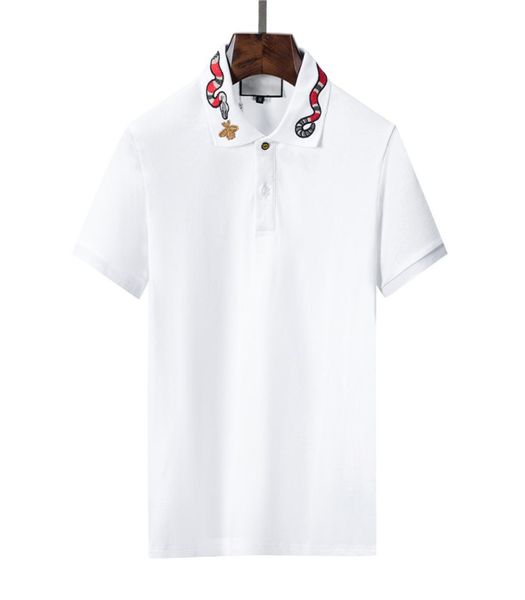 

2022 designer stripe polo shirt t shirts snake polos bee floral mens high street fashion horse polo luxury tshirt4813642, White;black