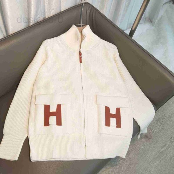 

women's knits & tees designer high edition temperament wool sweater coat 22 autumn winter new loose thickened knitted cardigan 2rgw, White