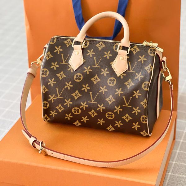 

m41113 speedy 25 30 35 travel bag with shoulder strap man sling mini luxury totes handbag designer mens duffle cross body leather womens pur