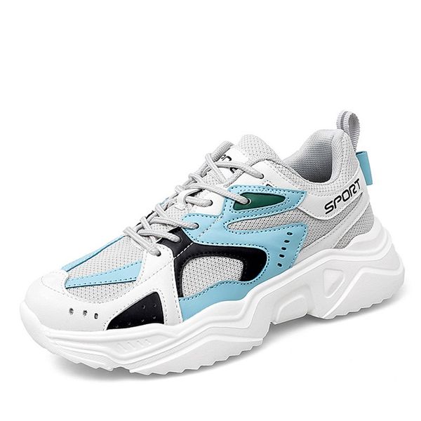 

casual shoes spring new thick soles increase popular sports dad shoes women's fashion versatile breathable single shoe soft soles 024, Black
