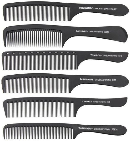 

toniguy classic carbon antistatic black hand combs professional salon hair cutting brushes 0511 0612 8102 06818 06819 06920 06933714283, Silver