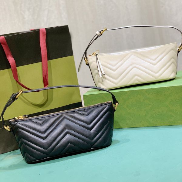 

marmont shoulder bag handbag women purse quilted leather armpit bags gold hardware zipper closure adjustable strap hobo bags evening clutch