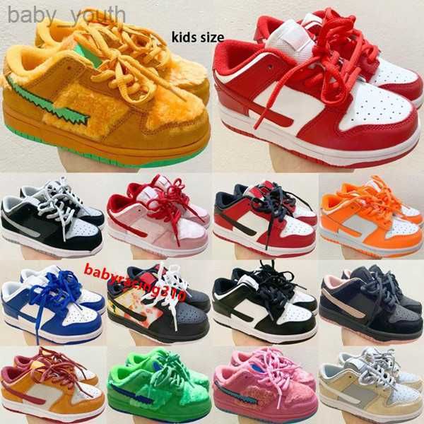 

2021 orange bears kids shoes low toddler tennis sneakers university red black toy civilist boys girls children running trainers