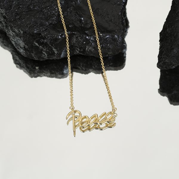 

18k gold plated silver luxury diamond peace jewelry for women diamond cross pendant necklaces chain link luxury love wedding party wholesale