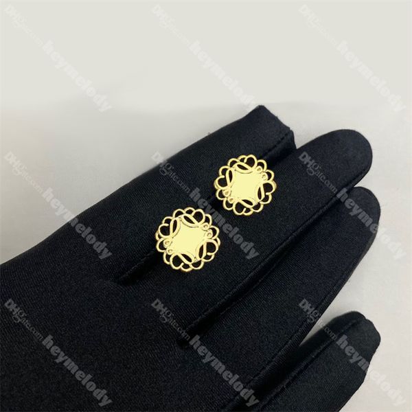 

luxury pattern gold stud women letter pattern earrings temperament golden earring dangler wholesale, Golden;silver