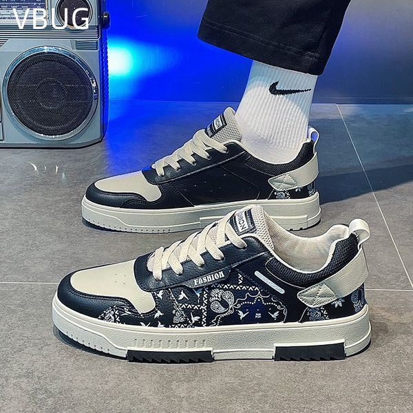 

sandals spring main push new mens sports casual trendy skateboard student skateboard men sneakers trendy all-match models, Black