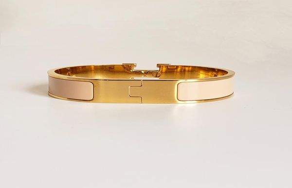

designer h bangle stainless steel gold buckle bracelet fashion jewelry men and women bracelets4993452, Black