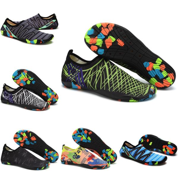 

water shoes women men shoes beach yellow deep black swim green orange dark blue diving outdoor barefoot quick-dry size eur 36-45