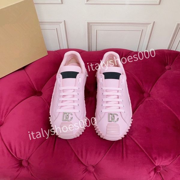 

2023new autumn new casual shoes leather color matching small fragrance thick sole raising sneakers female leisure show thin father shoes ins, Black