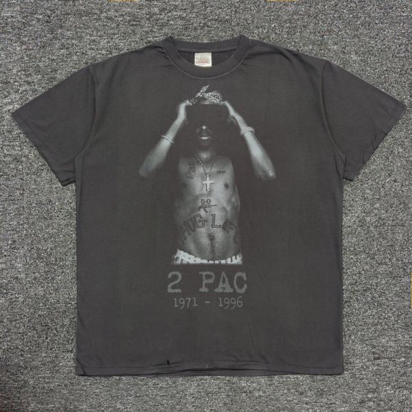

vtg manson honky short sleeve american high street retro washed to make old vintage series fog style tide t-shirts., White;black