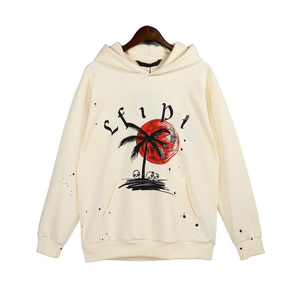

2023ss european and american hoodie designer sportswear sweatshirts autumn winter coat couple pullover men's women's vintage hoodi, Black