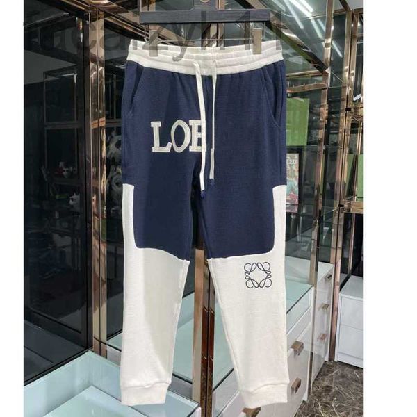 

designer pant women and men high version autumn winter new alphabet patch contrast casual pants xs s m  tats, Black