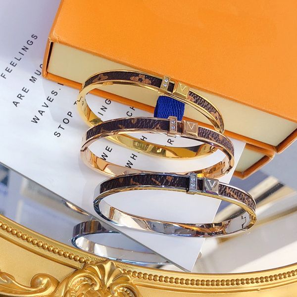 

designer bangle for women gents bracelet gold 3 color luxury black bracelets jewelry stainless steel wristband cuff fashion accessories lett